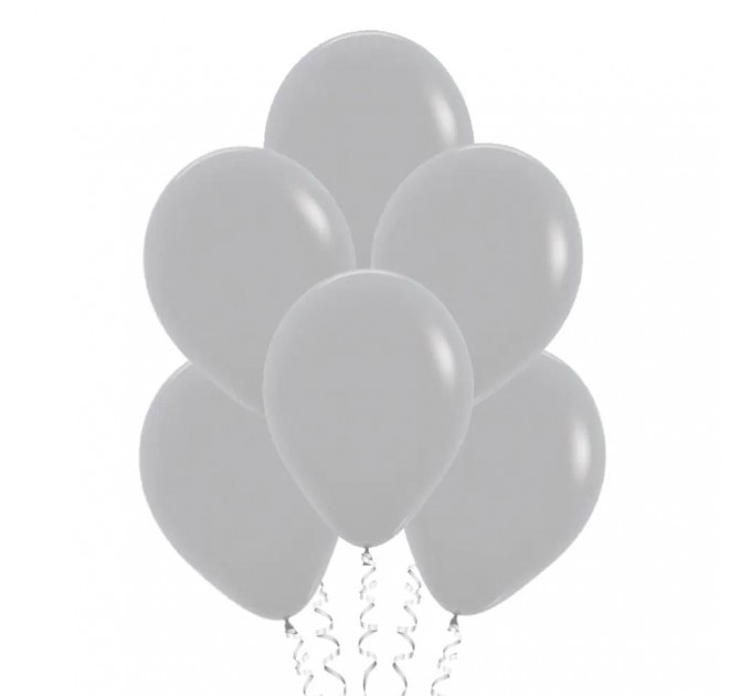 Шар с гелием, серый