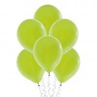 Светло-зелёный (лайм) шар с гелием