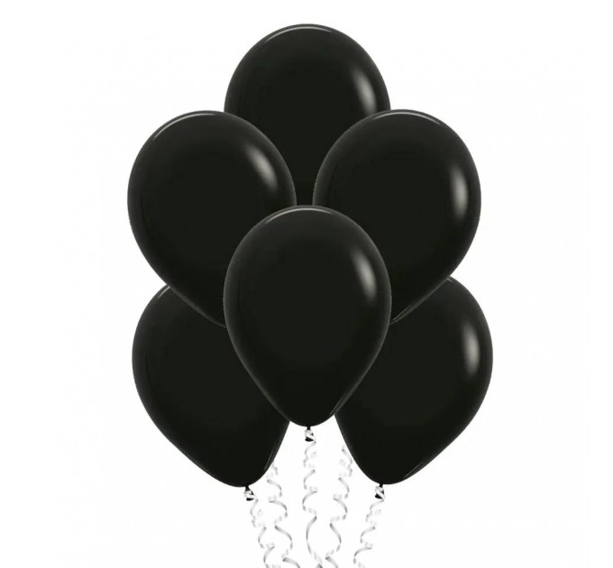 Шар с гелием, чёрный