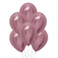 Шар с гелием, розовый (хром)