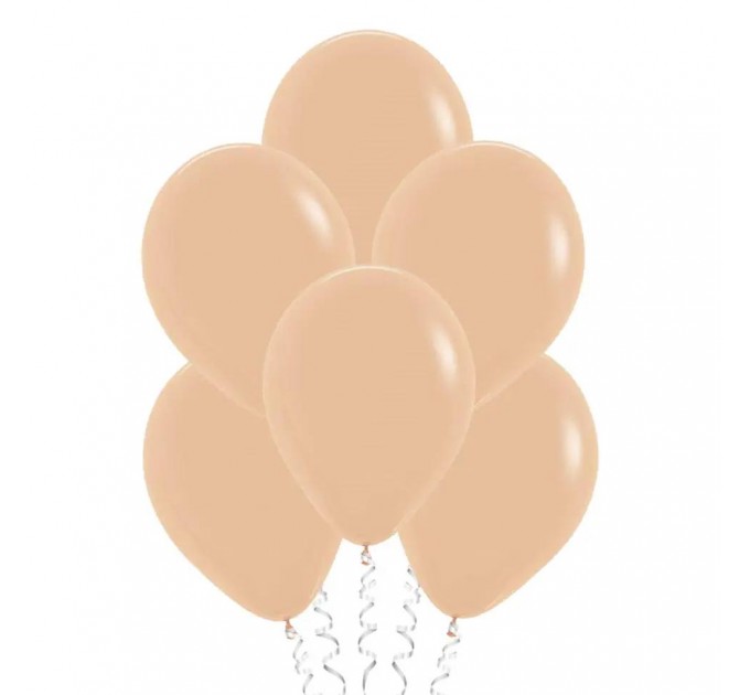 Шар с гелием, персиковый